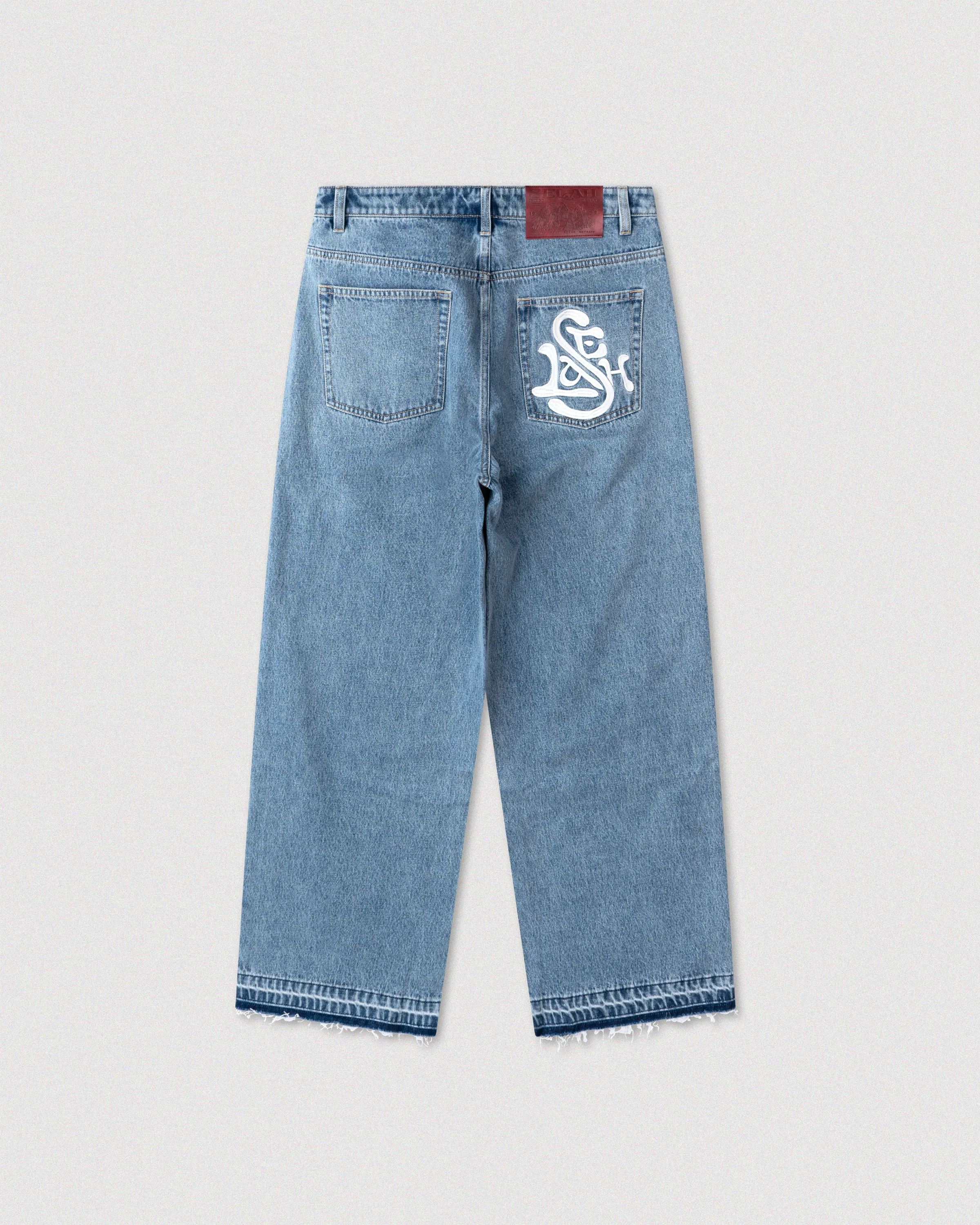 "LOGO" RELEASED HEM DENIM - Image 3